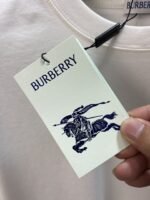 ⁦تيشيرت بربري الجديد من القطن بياقة دائرية وأكمام قصيرة⁩ - الصورة ⁦9⁩