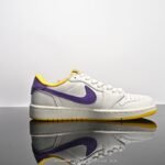 ⁦حذاء  NIKE Air Jordan 1 Low "Lakers Edition⁩ - الصورة ⁦5⁩