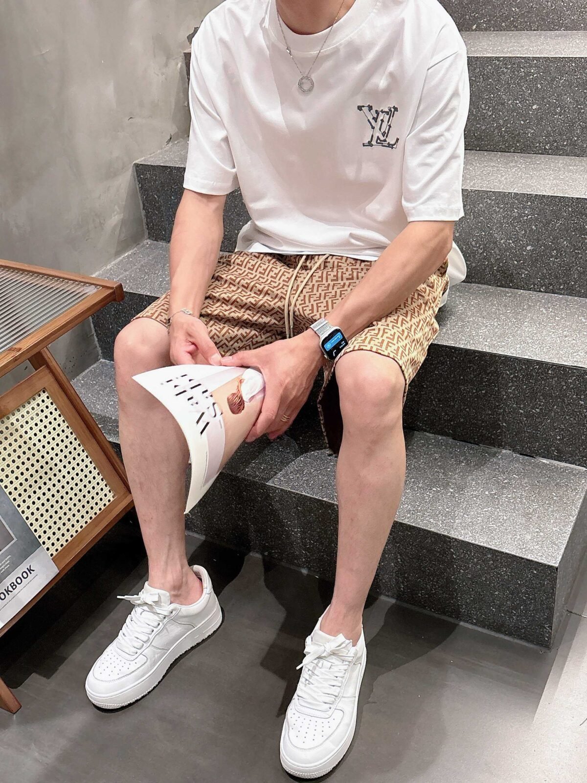 ⁦شورت رجالي كاجوال جديد من فندي⁩ - الصورة ⁦6⁩