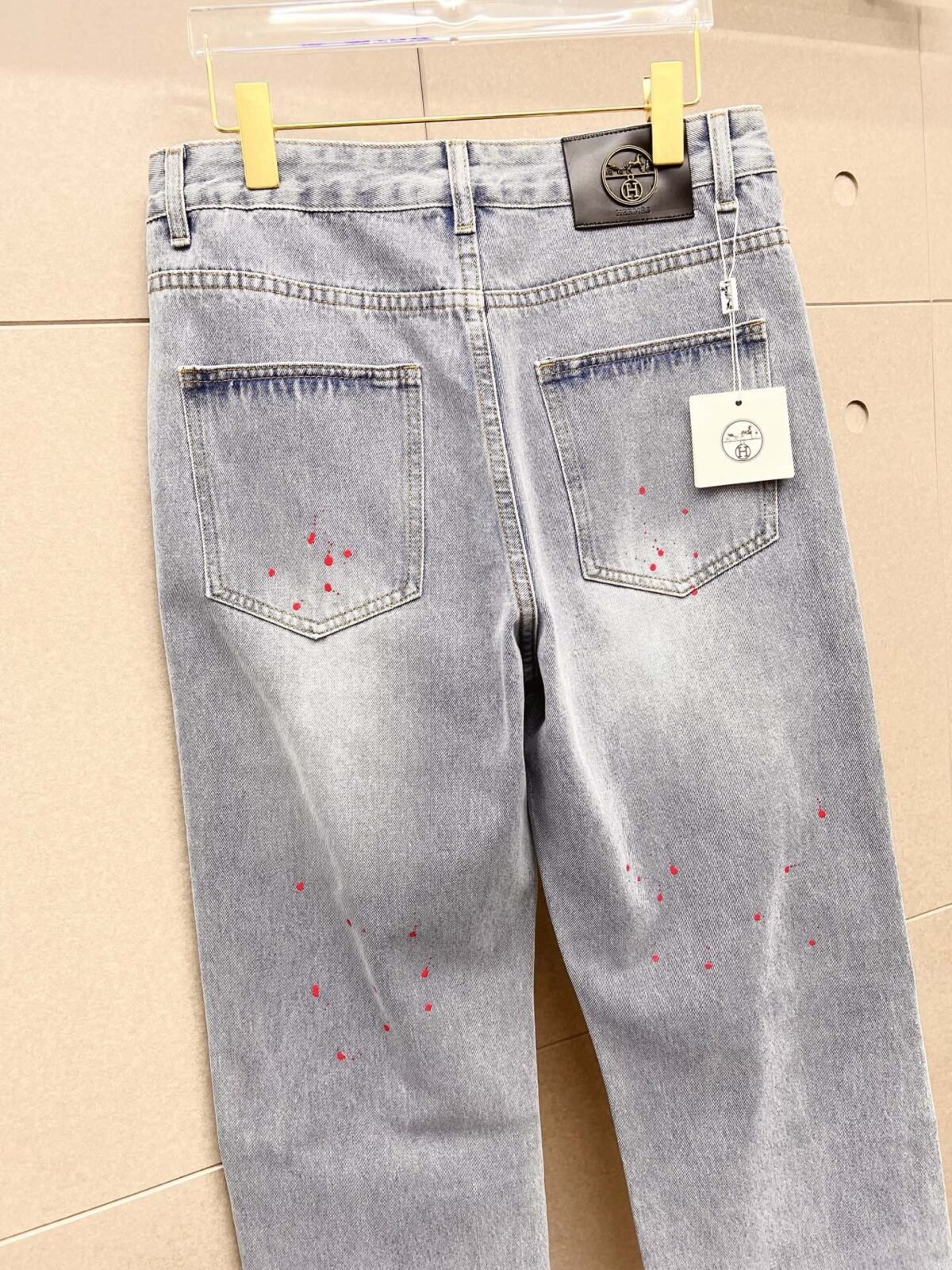 ⁦بنطال جينز رجالي عصري من هيرمس⁩ - الصورة ⁦3⁩