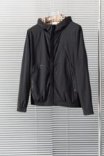 جاكيت بربري الجديد بغطاء رأس وسحاب مقاوم للماء