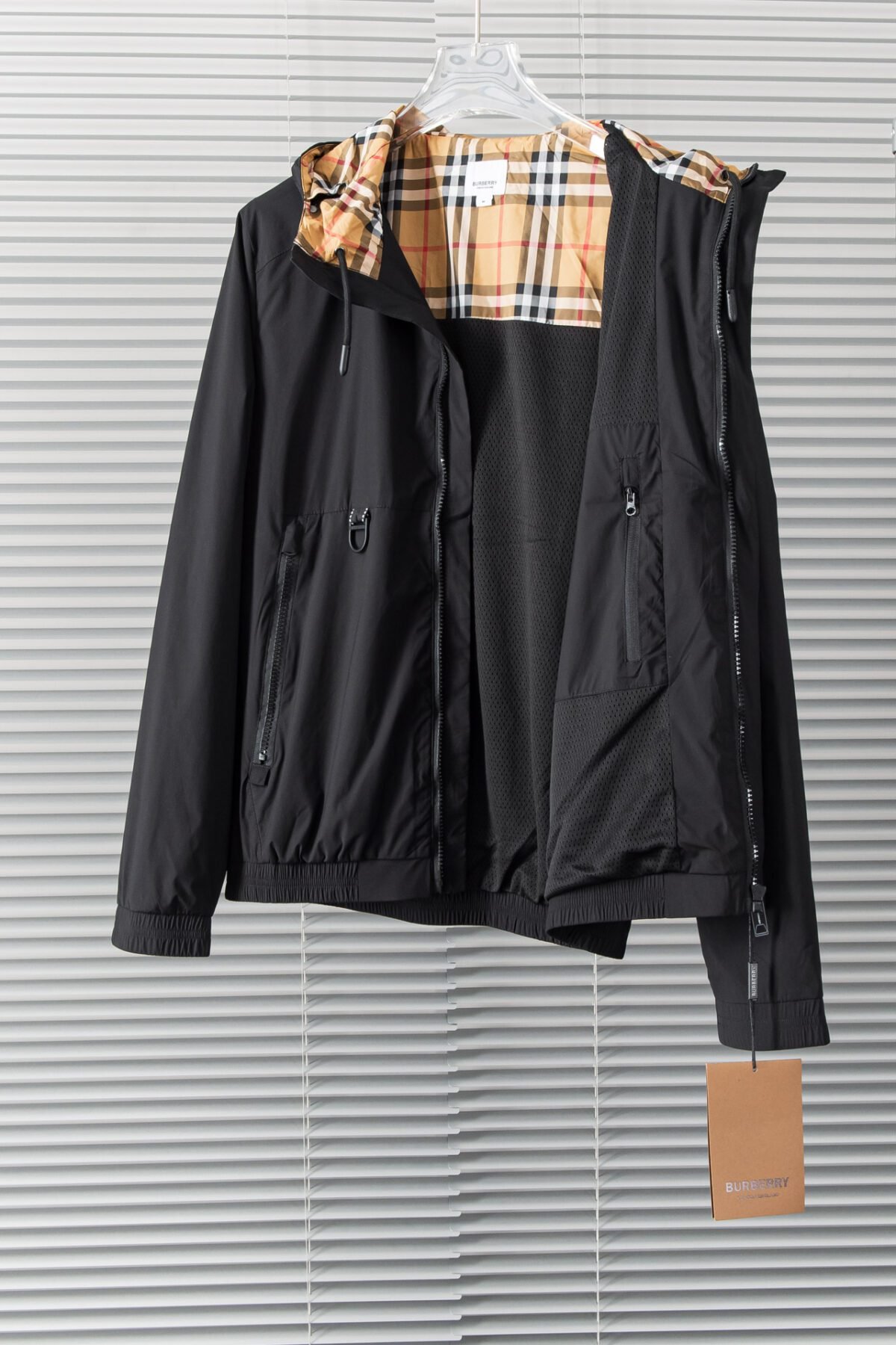 ⁦جاكيت بربري الجديد بغطاء رأس وسحاب مقاوم للماء⁩ - الصورة ⁦3⁩