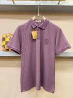 ⁦قميص بولو رجالي جديد بأكمام قصيرة وياقة دائرية من بربري.⁩ - الصورة ⁦5⁩