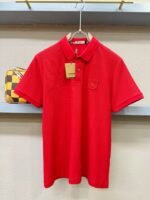 ⁦قميص بولو رجالي جديد بأكمام قصيرة وياقة دائرية من بربري.⁩ - الصورة ⁦6⁩