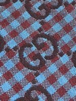 ⁦قميص غوتشي الجديد، فضفاض بأكمام قصيرة، بنقشة مربعات GG⁩ - الصورة ⁦6⁩