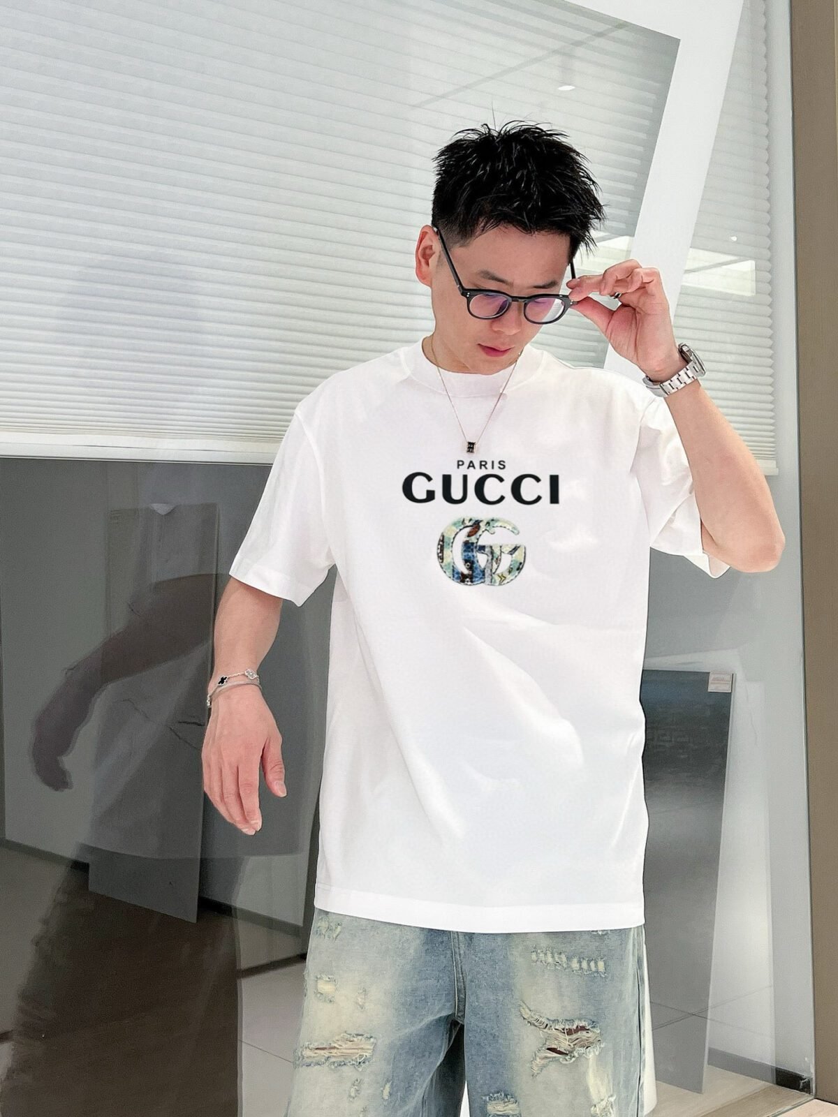 ⁦قميص بولو غوتشي الجديد بأكمام قصيرة⁩ - الصورة ⁦7⁩