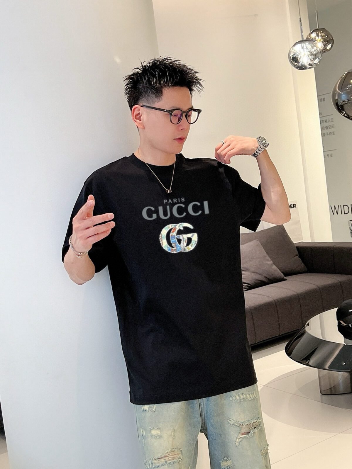 ⁦قميص بولو غوتشي الجديد بأكمام قصيرة⁩ - الصورة ⁦2⁩