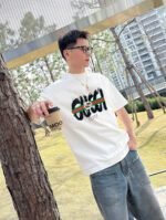 ⁦تيشيرت غوتشي قطني جديد بياقة دائرية وأكمام قصيرة⁩ - الصورة ⁦2⁩