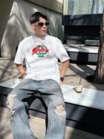 ⁦تيشيرت غوتشي الجديد بأكمام قصيرة وياقة مستديرة⁩ - الصورة ⁦7⁩