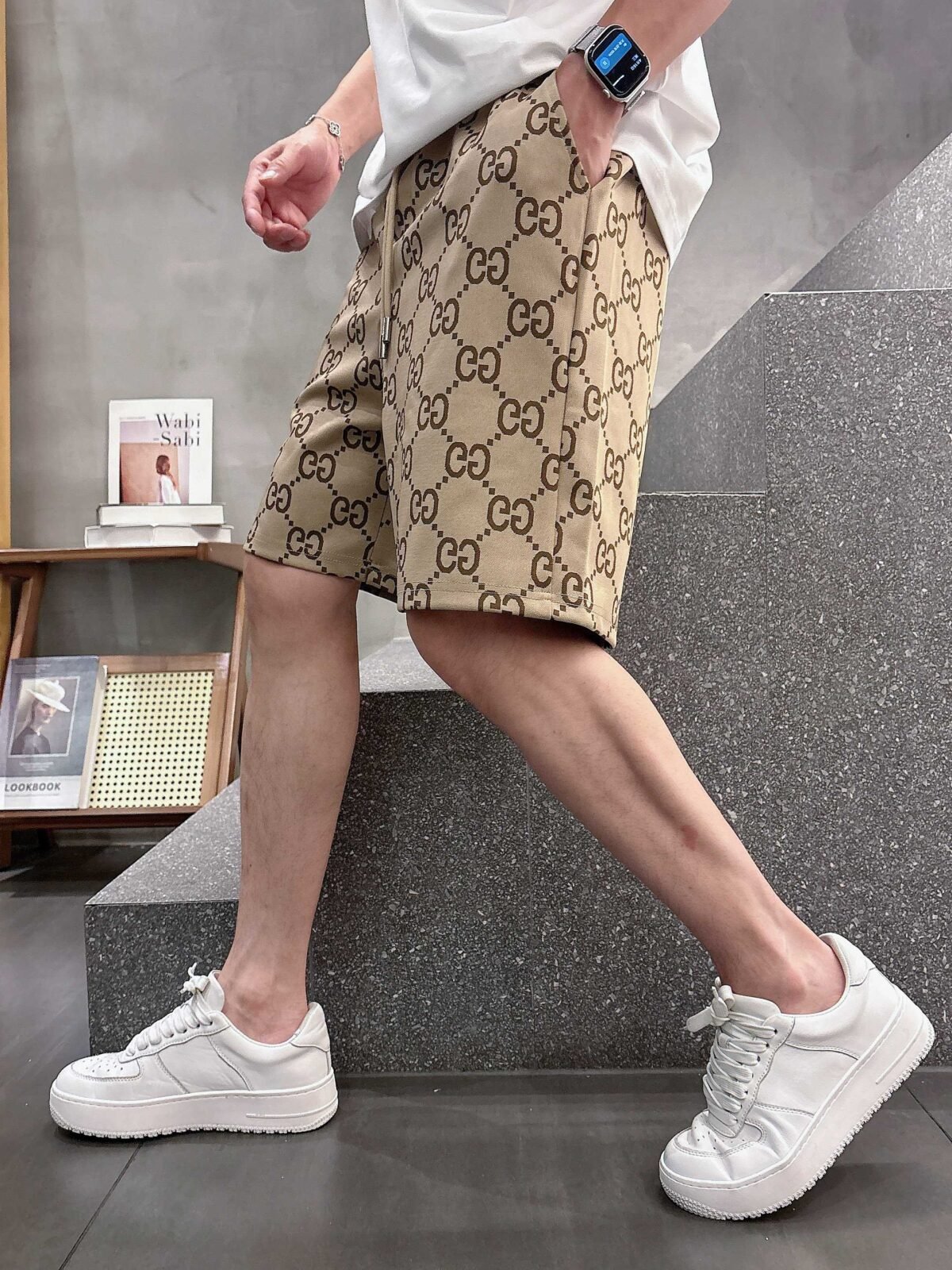 ⁦شورت غوتشي رجالي كاجوال جديد⁩ - الصورة ⁦5⁩