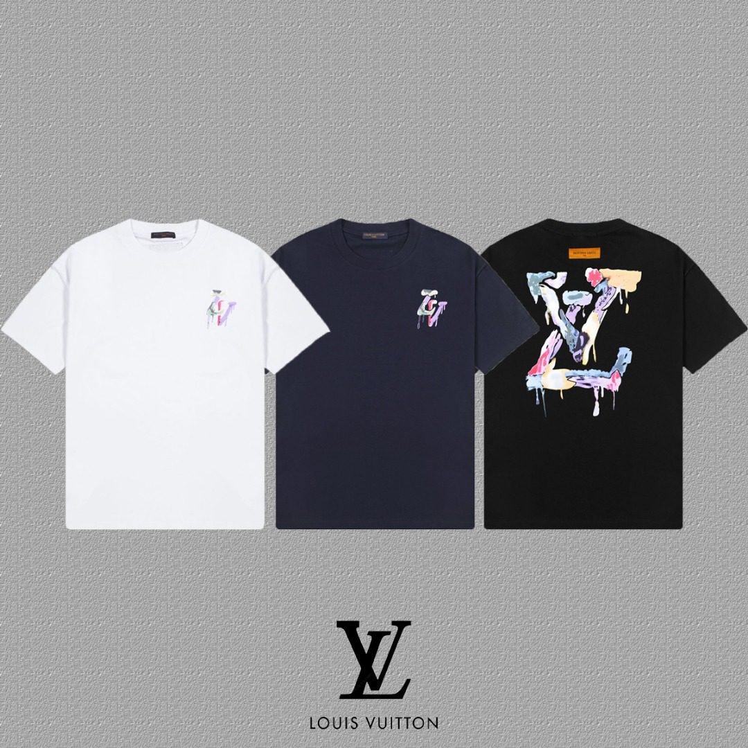 wsxc1748810612946_2 تيشيرت لويس فويتون الجديد بأكمام قصيرة - الصورة 1