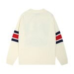 ⁦سترة غوتشي جاكار بياقة دائرية وتطريز مخطط⁩ - الصورة ⁦2⁩