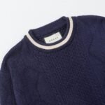 ⁦سترة غوتشي جاكار بياقة دائرية وشعار G المزدوج⁩ - الصورة ⁦3⁩