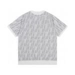 ⁦تيشيرت فندي مزدوج فلوغو جاكار بياقة دائرية محبوك⁩ - الصورة ⁦8⁩