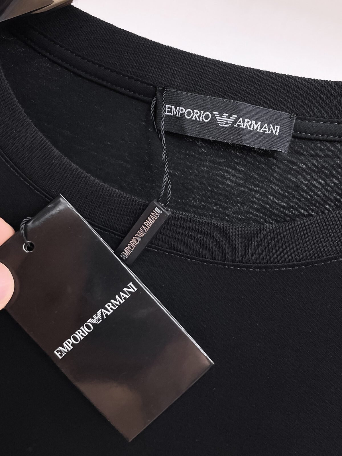 ⁦تيشيرت أرماني قطني بأكمام قصيرة⁩ - الصورة ⁦10⁩