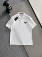 ⁦تيشيرت بولو أرماني الجديد بأكمام قصيرة وياقة كاملة⁩ - الصورة ⁦3⁩