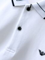 ⁦تيشيرت بولو رجالي جديد من أرماني بأكمام قصيرة وياقة دائرية⁩ - الصورة ⁦6⁩