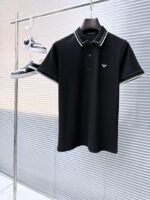 ⁦تيشيرت بولو رجالي جديد من أرماني بأكمام قصيرة وياقة دائرية⁩ - الصورة ⁦3⁩