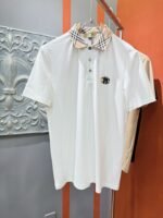 تيشيرت بولو رجالي جديد بأكمام قصيرة وياقة دائرية من بربري.