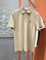 تيشيرت بولو رجالي جديد بأكمام قصيرة وياقة دائرية من بربري.