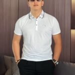 تيشيرت بربري بأكمام قصيرة، أحدث صيحات الموضة، بتصميم ياقة مدورة
