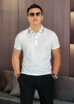 تيشيرت بربري بأكمام قصيرة، أحدث صيحات الموضة، بتصميم ياقة مدورة