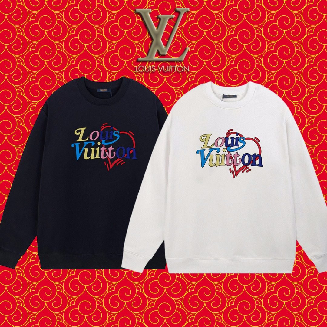 wsxc1749943412550_7 سويت شيرت مطبوع بياقة دائرية من لويس فويتون - الصورة 1