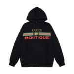 سترة غوتشي الجديدة ذات الياقة العالية والقلنسوة بتصميم كلاسيكي