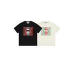 ⁦تيشيرت غوتشي رجالي ونسائي بأكمام قصيرة.⁩ - الصورة ⁦3⁩