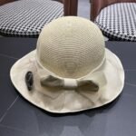 ⁦قبعة برادا الشمسية الجديدة بحافة كبيرة⁩ - الصورة ⁦6⁩