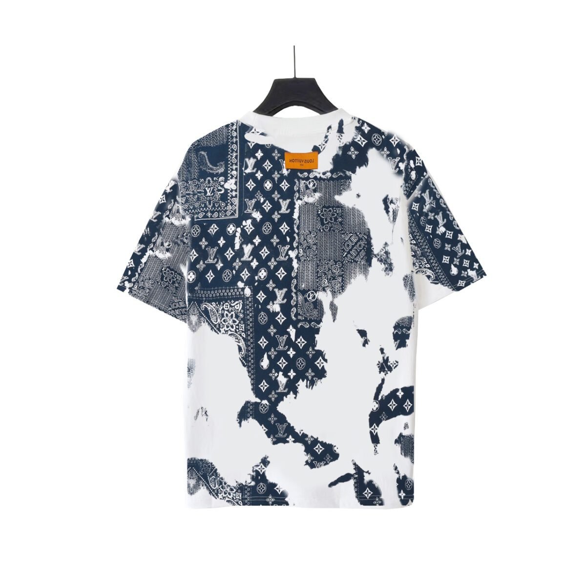 ⁦تيشيرت لويس فويتون بأكمام قصيرة مزين بزهور⁩ - الصورة ⁦3⁩