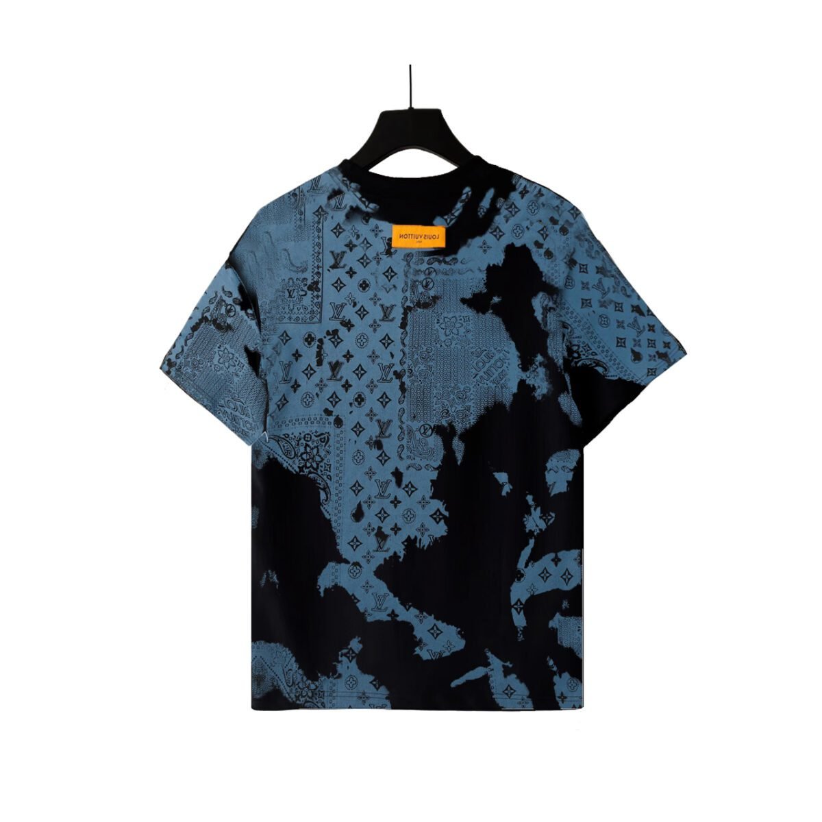 ⁦تيشيرت لويس فويتون بأكمام قصيرة مزين بزهور⁩ - الصورة ⁦4⁩