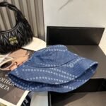 ⁦قبعة بيسبول شانيل الجديدة عالية الجودة من قماش الدنيم⁩ - الصورة ⁦6⁩