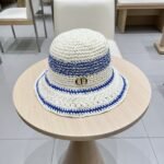 ⁦قبعة ديور النسائية من القش⁩ - الصورة ⁦2⁩